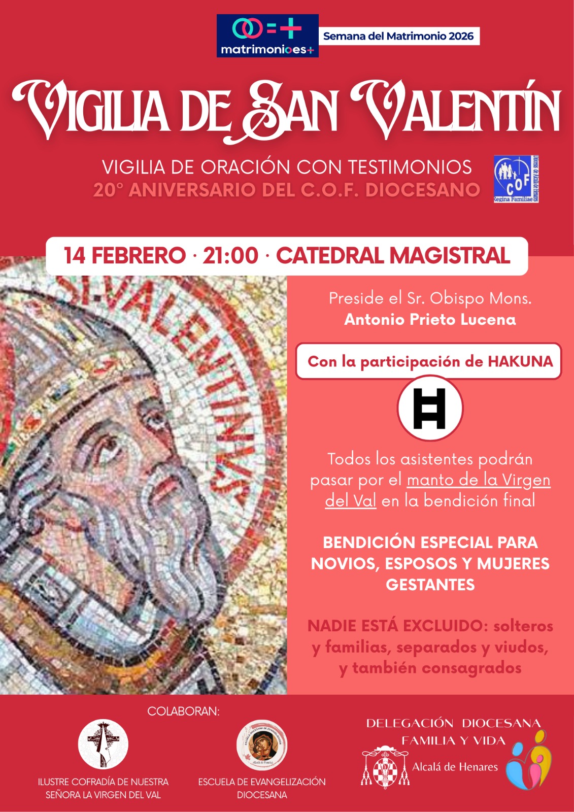 Vigilia San Valentín 2026