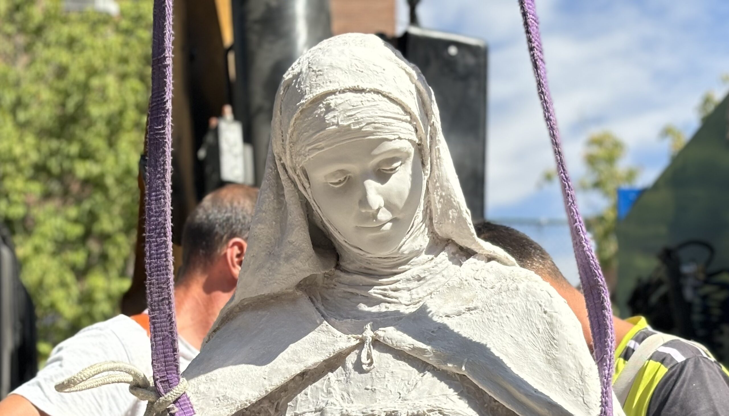 santa teresa de jesús detalle escultura elena egea