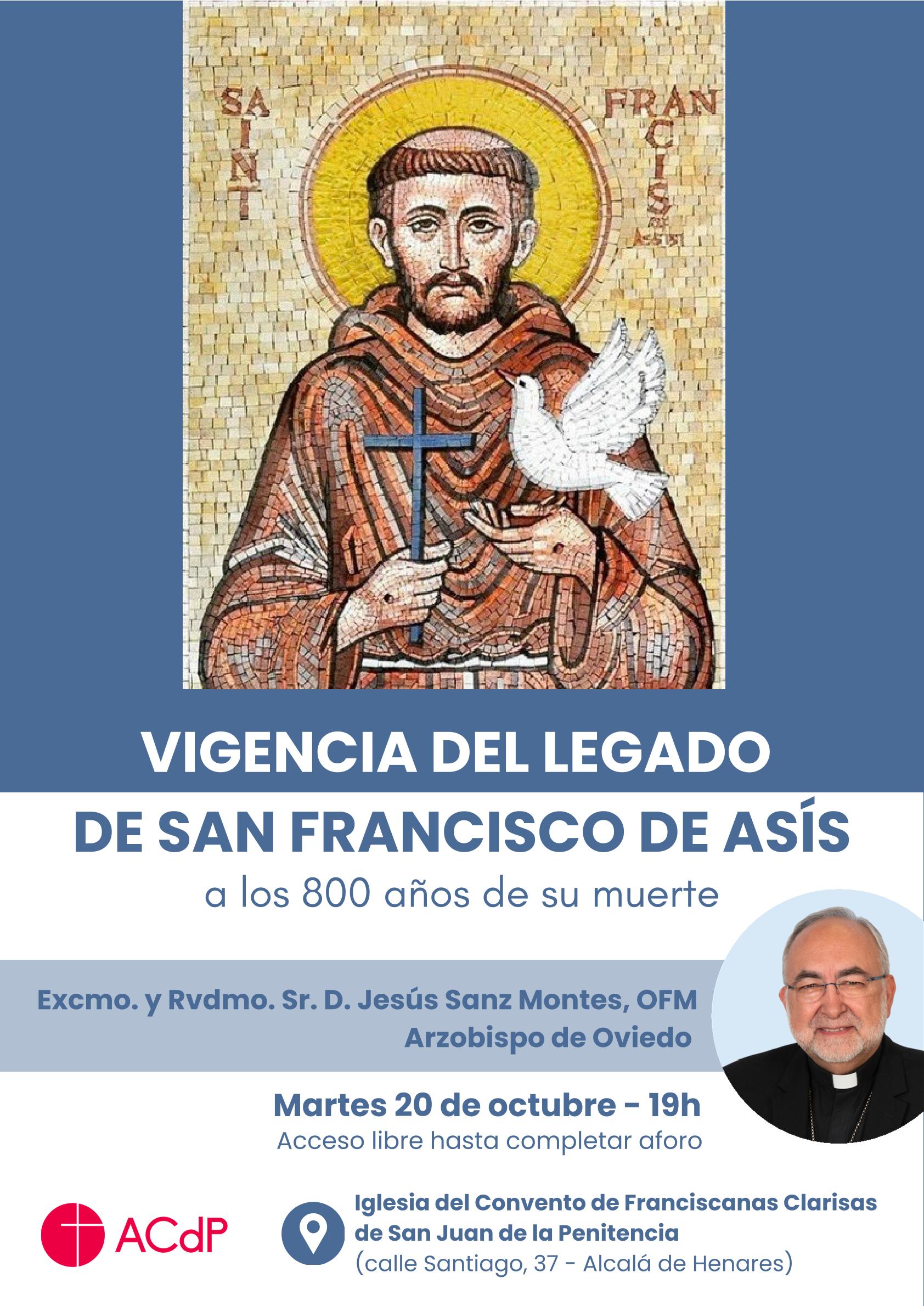 conferencia don jesús sanz montes legado san francisco acdp alcalá de henares 