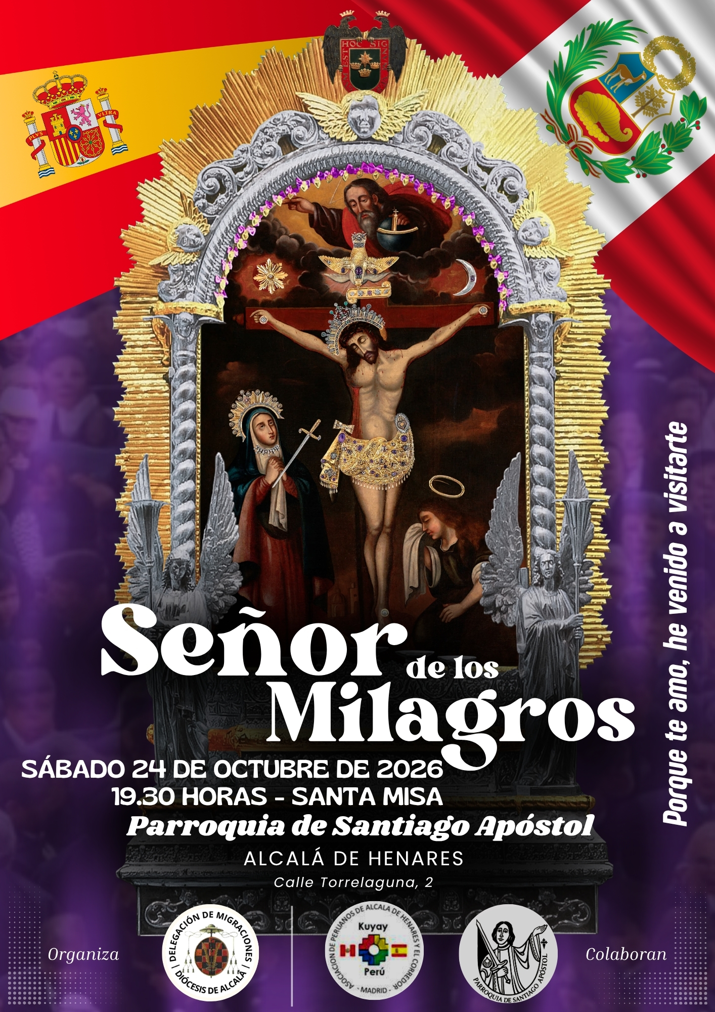 señor milagros celebración alcalá de henares