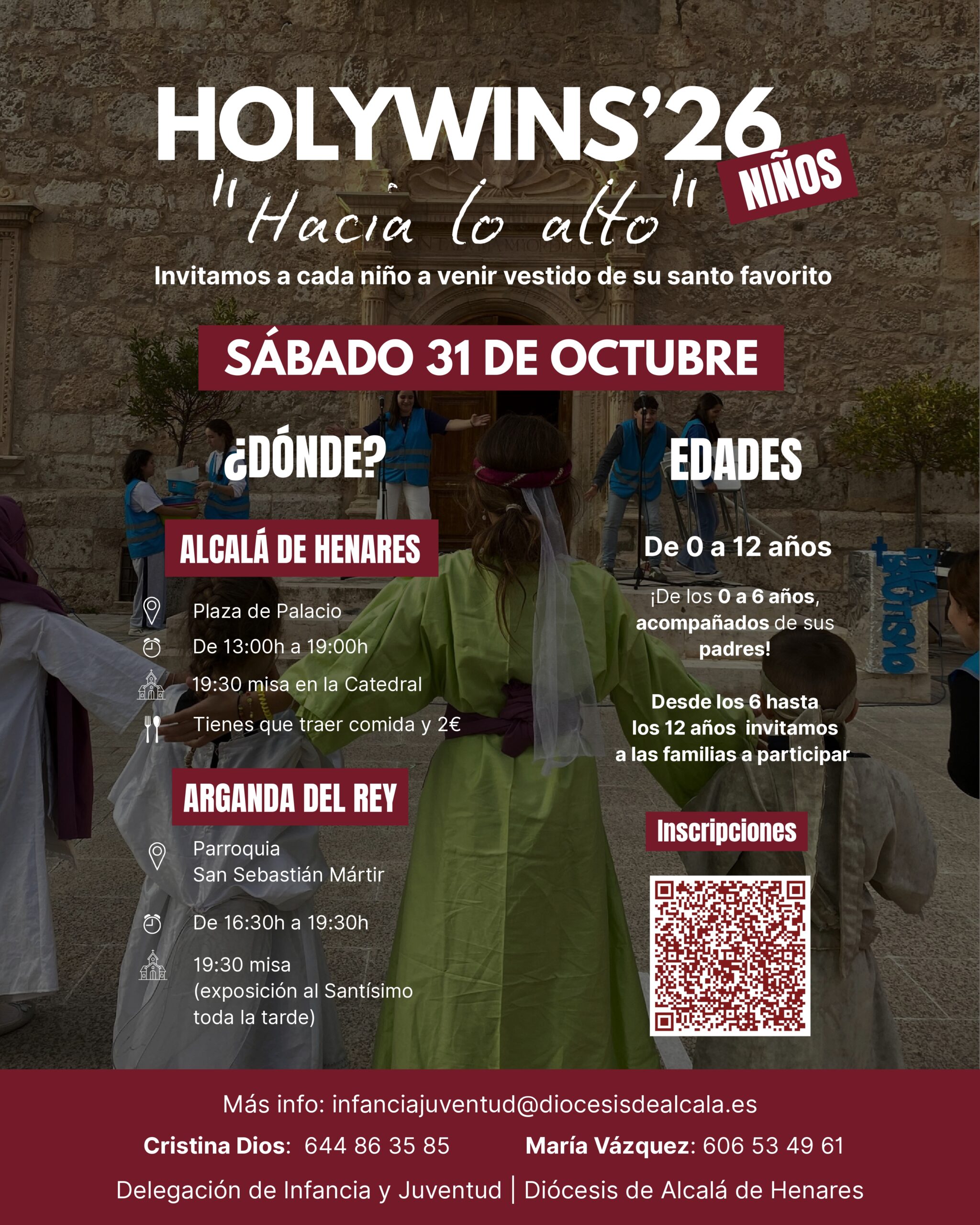 holywins alcalá de henares arganda del rey niños 2026