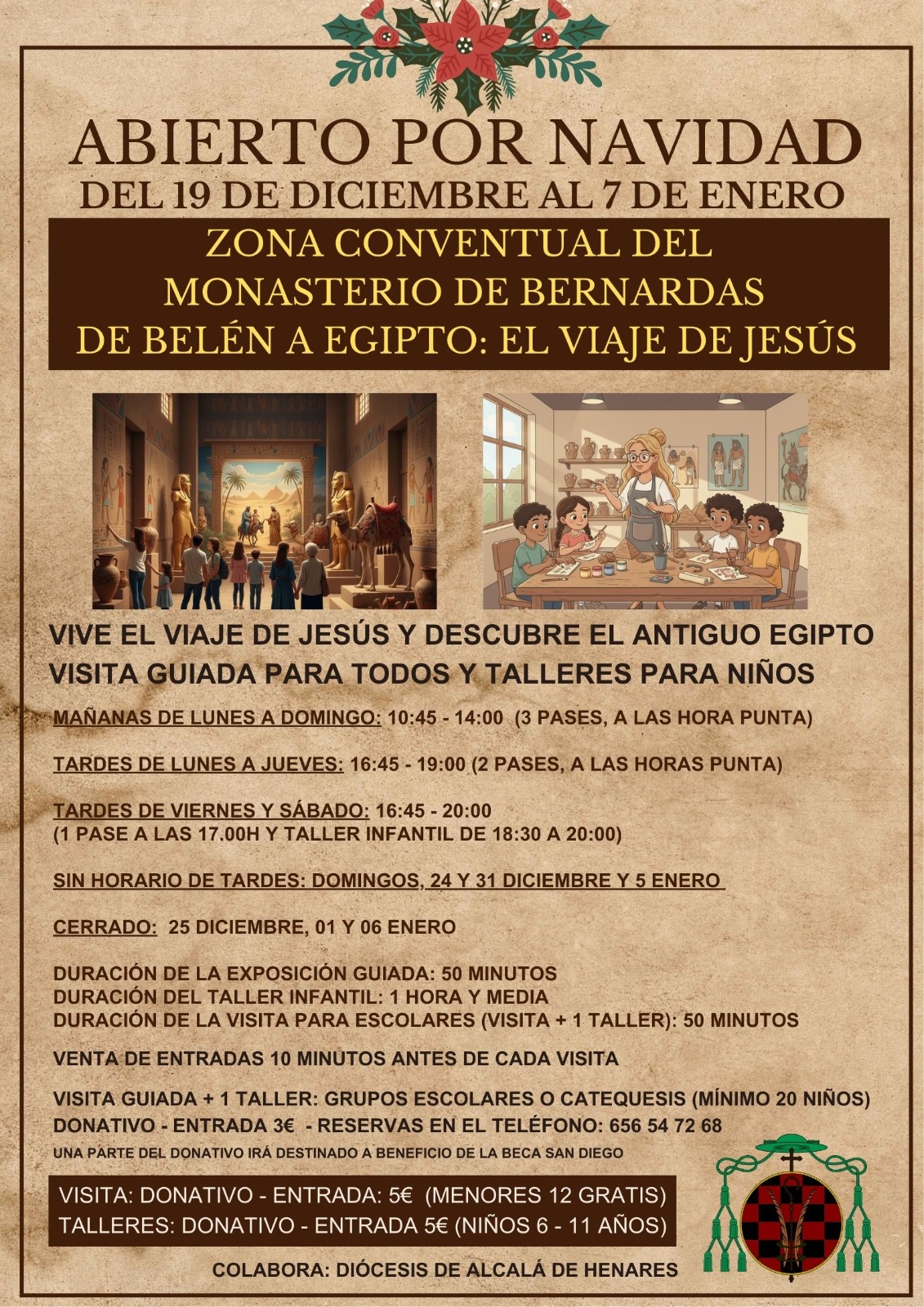 cartel expo navidad belén a egipto