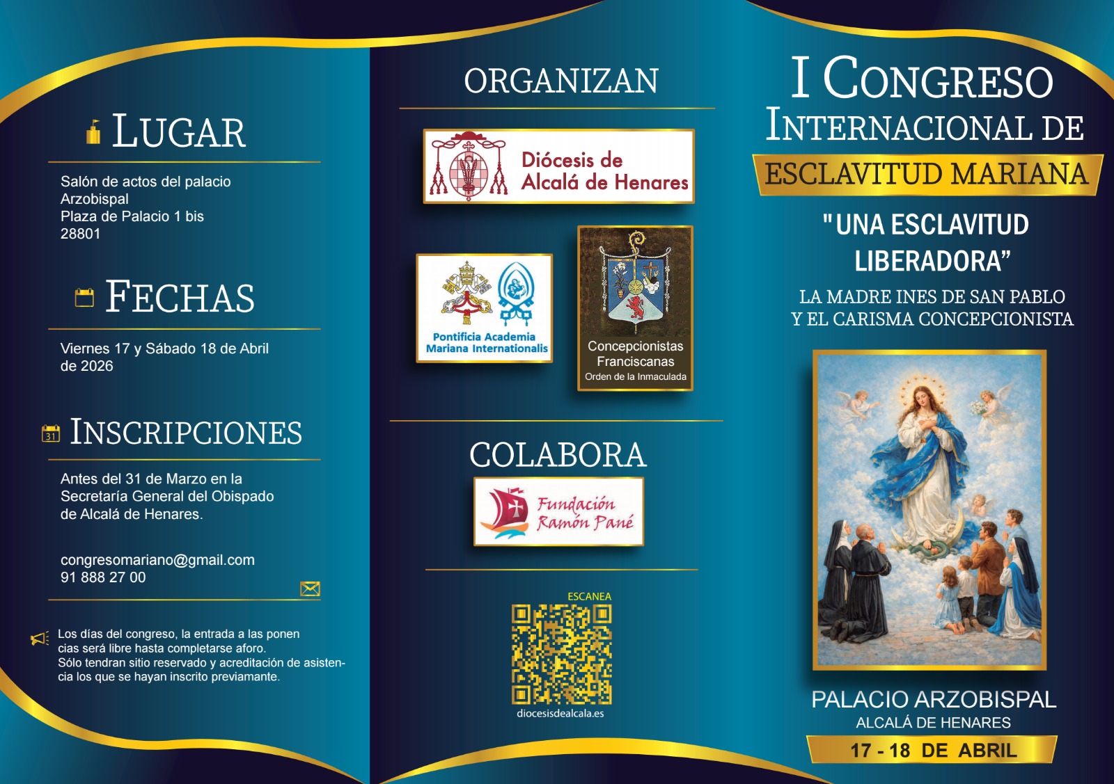 congreso esclavitud mariana 2026 abril