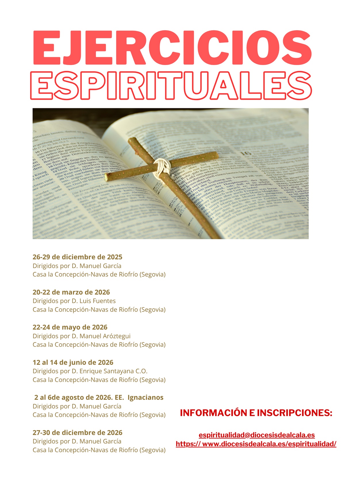 ejercicios espirituales diocesis alcala 2026
