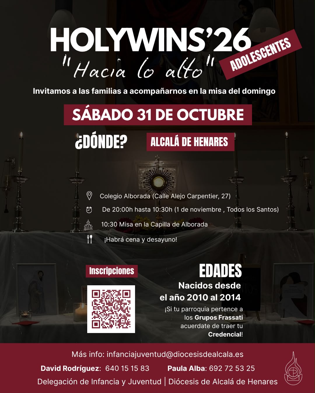 holywins 2026 adolescentes diocesis alcala